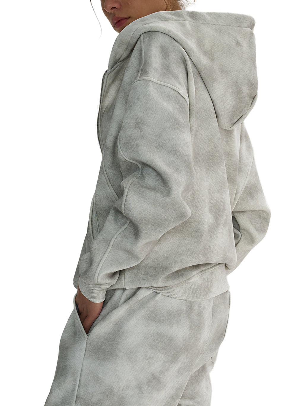 White Camo Fleece Hoodie
